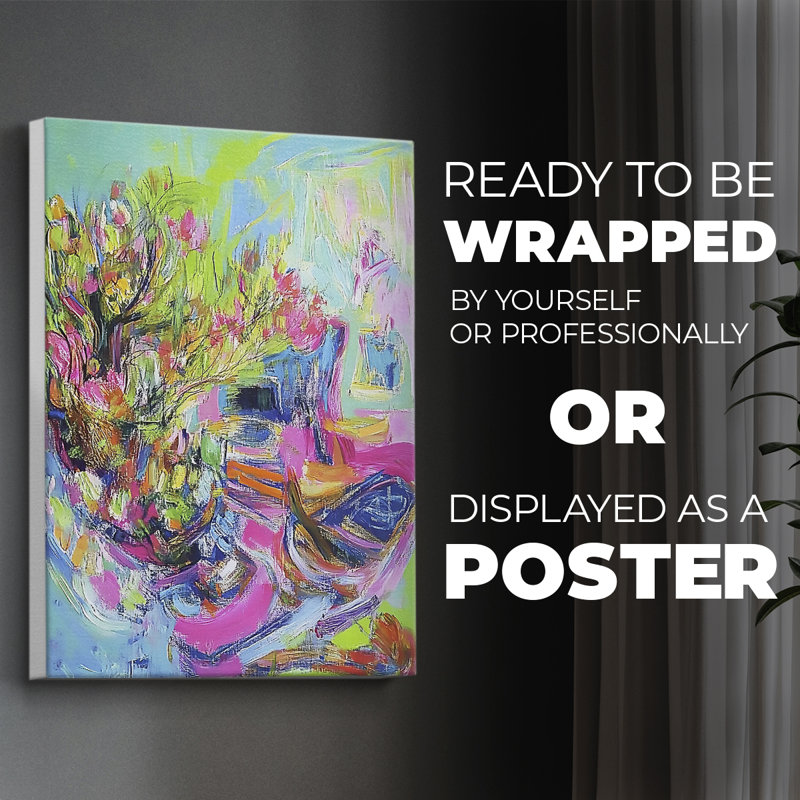 FLORAL Series DLXIX - Impression sur toile seulement - NON CADRE, H 60 po x l 40 po