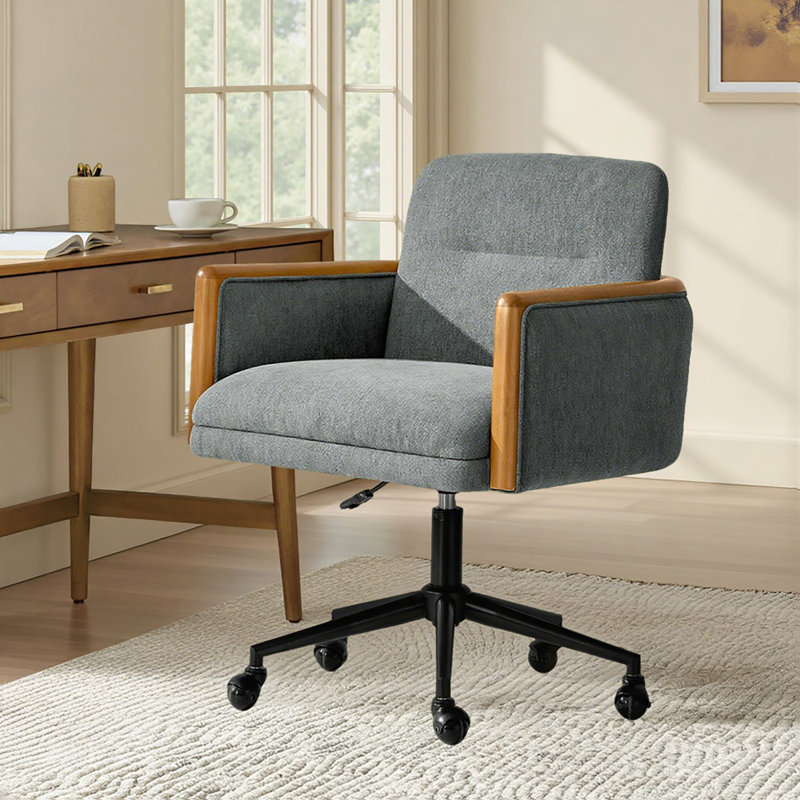 Chaise de bureau Avelina Larisa, Gris