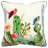 Embroidered Cotton Throw Pillow