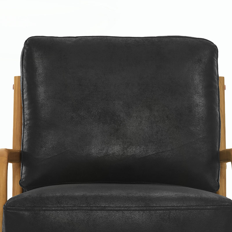 Chaise longue en bois, Black