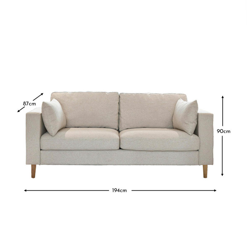 Floresville Sofa, Sand, Sand, 3 Seater