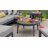 Aluminum Outdoor Coffee Table; Rectangular