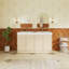 Ensemble de meuble-lavabo autoportant 59,1 po avec plateau en résine 59,1 po-568646429