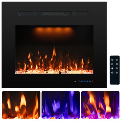 Abdualeem Electric Fireplace Insert with 5120 BTU