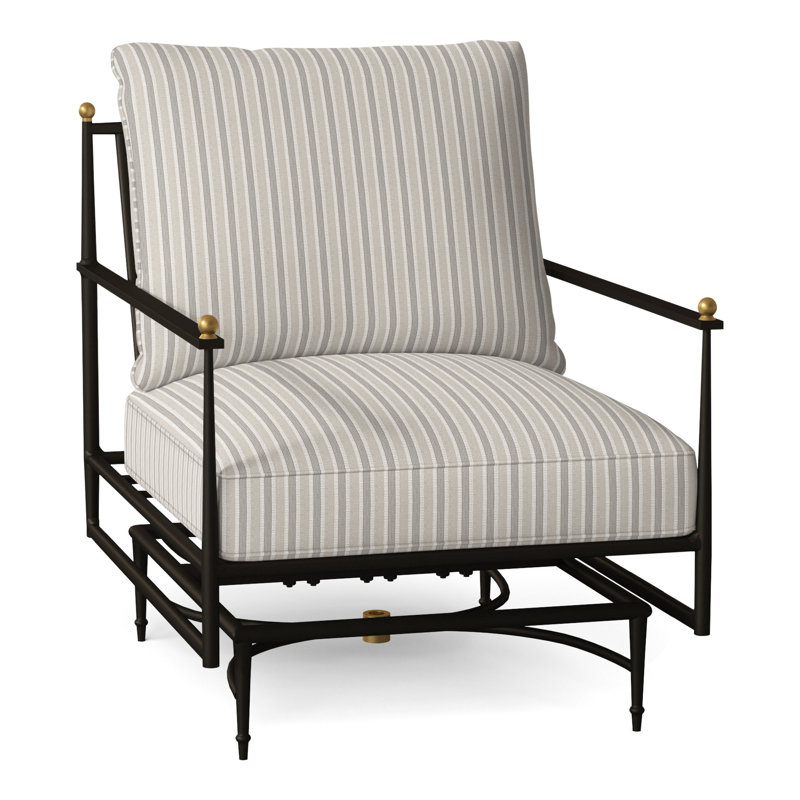 Méridienne en aluminium Roma, Welt, Perigold Piccadilly rayé frêne, Standard Plus