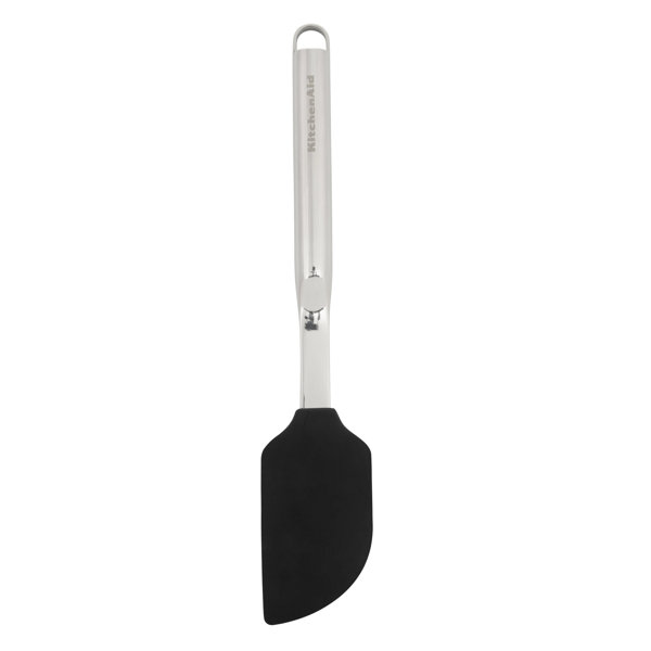 New KitchenAid Black Set of 2 Spatulas: Scraper & Spoon Silicone