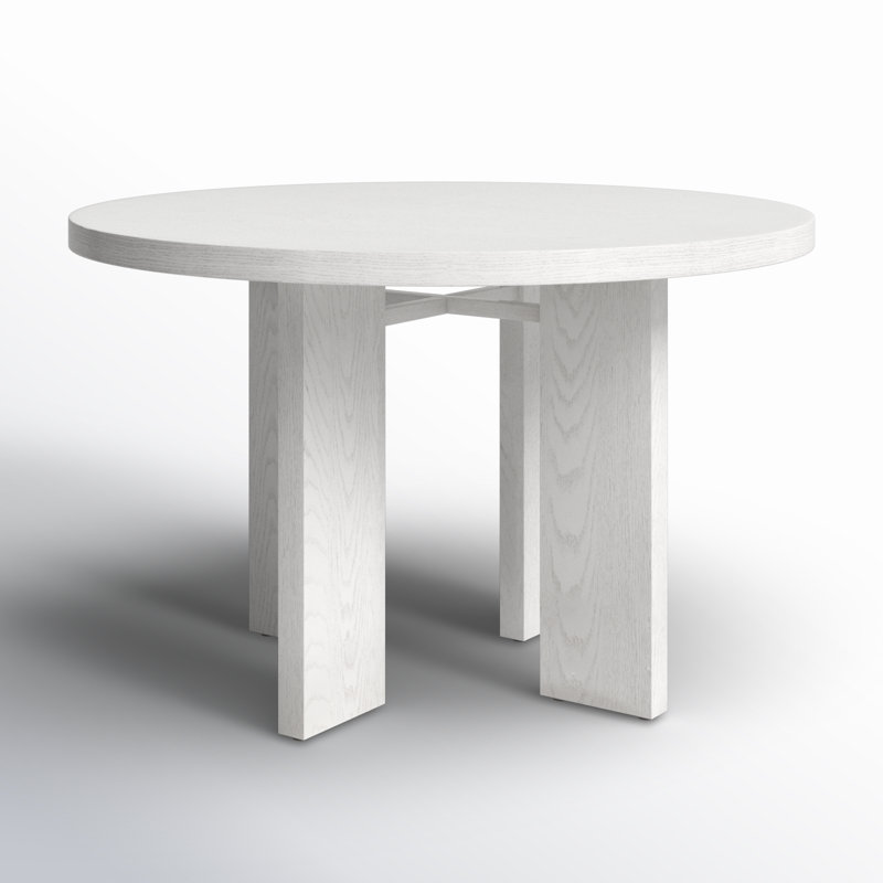 Table de salle à manger Talitha, Blanc délavé