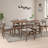 Hudson 7-Piece Modern Dining Room Set With Curved Back Chairs-10777552-3610832