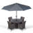 Karcher 4 Seater Dining Set with Cushions and Parasol-39926009