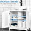 Armoire de rangement blanche sous le lavabo - 2 portes
