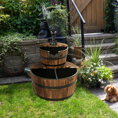 Outdoor Wood Floor Fountain