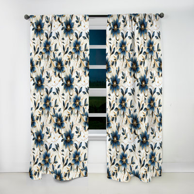 Vintage Reverie Marble Pattern - Glam Velvet Curtain - Room Darkening - 1 Panel