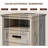 Farmhouse Nightstand with Charging Station, 2 Drawers Bed Side Table, 18 inch Wide End Table for Bedroom, Living Room-1303079294-1302815301