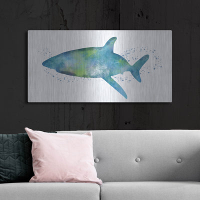 «Watercolor Shark I» par Linda Woods