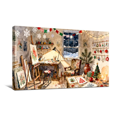 Scène d'atelier de Noël
