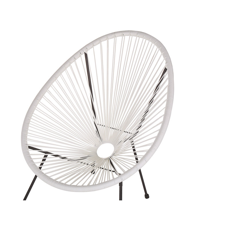 Broseley Wicker Outdoor Lounge Chair, White