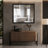 40x36 Inch Oversized Modern Rectangle Bathroom Mirror with Black Frame
