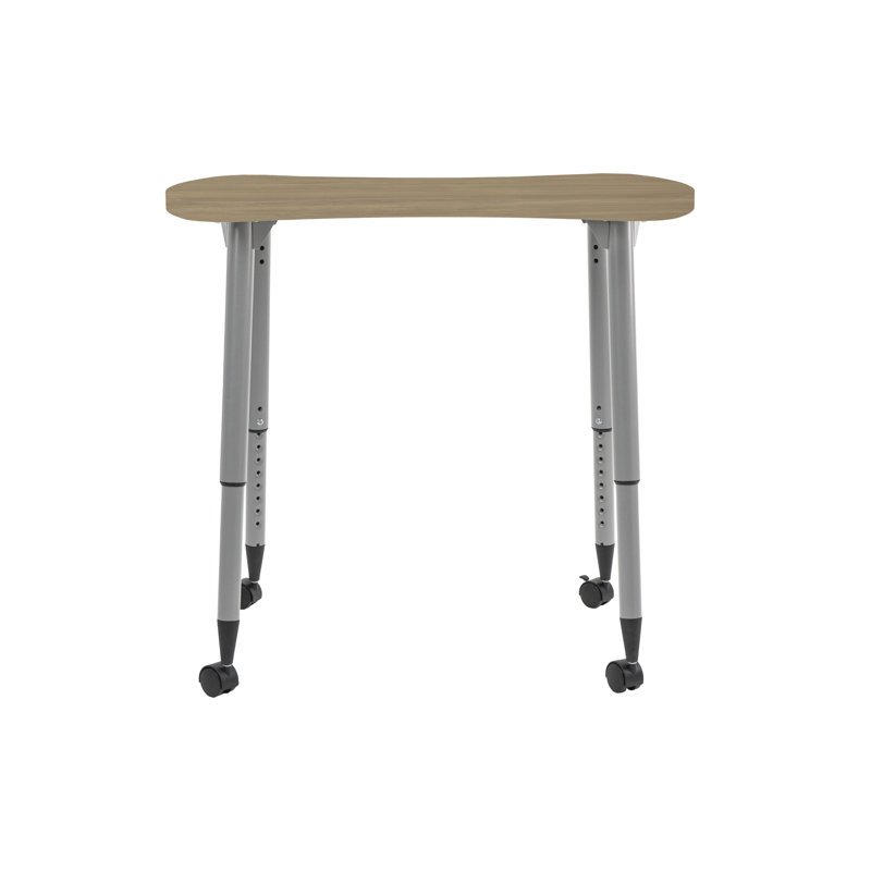 Table d'activité Adapte 25 x 37 Bowtie, Chêne Pasadena, Argent argent
