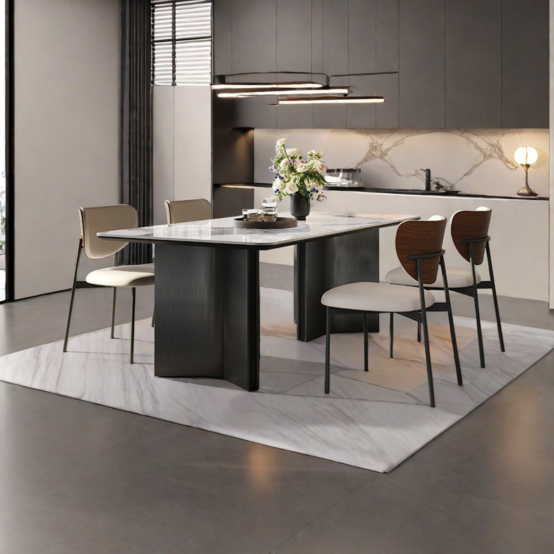 Ensemble de table et chaises Wabi Sabi Fashion, H 29,5 po x L 78,7 po x l 35,4 po