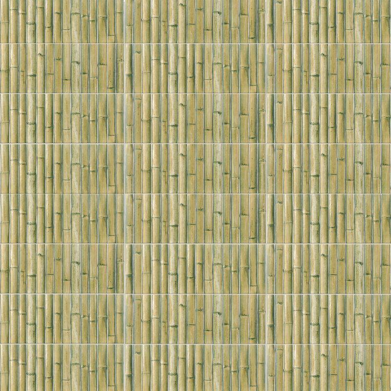 Bamboo 5.88'' W x 11.88'' L Tile, Matcha Green