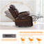 Fauteuil inclinable électrique standard en cuir véritable