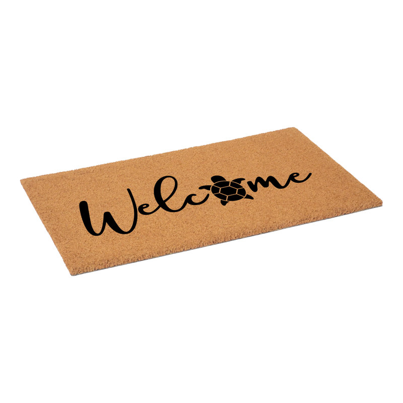Sea Turtle Welcome Doormat, 24" W x 36" L