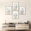 "Fleurs sauvages vertes, art floral moderne, impressions encadrées, affiches, petit art mural pour la salle de bain" - 4 pièces-101825689-101825686