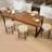 Modern Dining Chairs Set, 23.6" Counter Height Stools with Round Soft Padded Boucle Backless Seat-2019572759