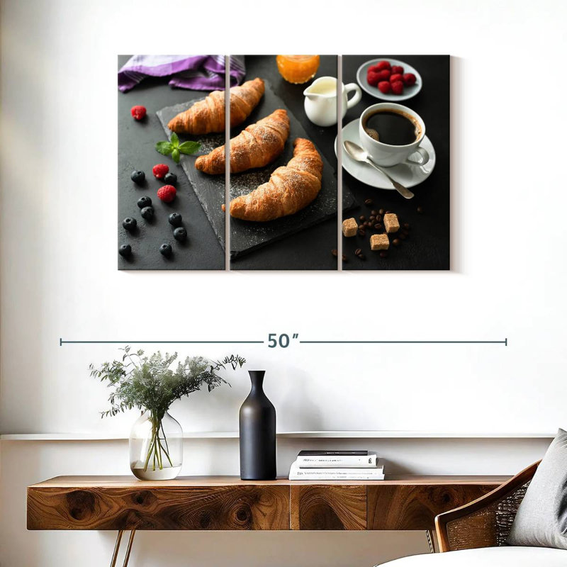 Yarlin Breakfast Croissants, 24" H x 38" W