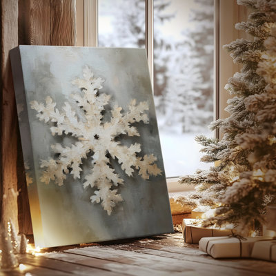 Soft Linen Icicles Whisper-Premium Gallery Wrapped Canvas