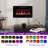 Auzenne 30'' W Matte Black Electric Fireplace