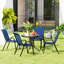 Steel Patio Dining Set Table,