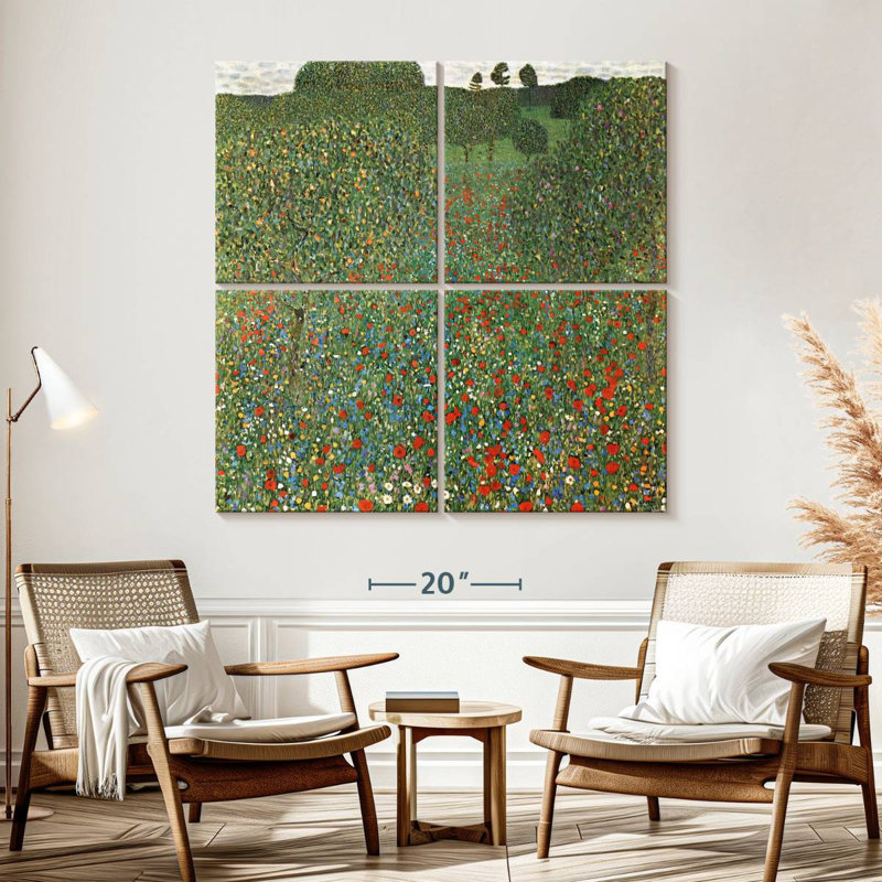Un champ de coquelicots - 1907, H 57 po x l 57 po