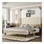 Lit de tête de lit haut de style, tête de lit haute de 54 po, conception à haut dossier confortable de haute qualité, idéale pour la lecture ou la détente, très grand, beige-1284112527