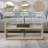 Jaffrey  Glass Coffee Table with Shelves-966506245
