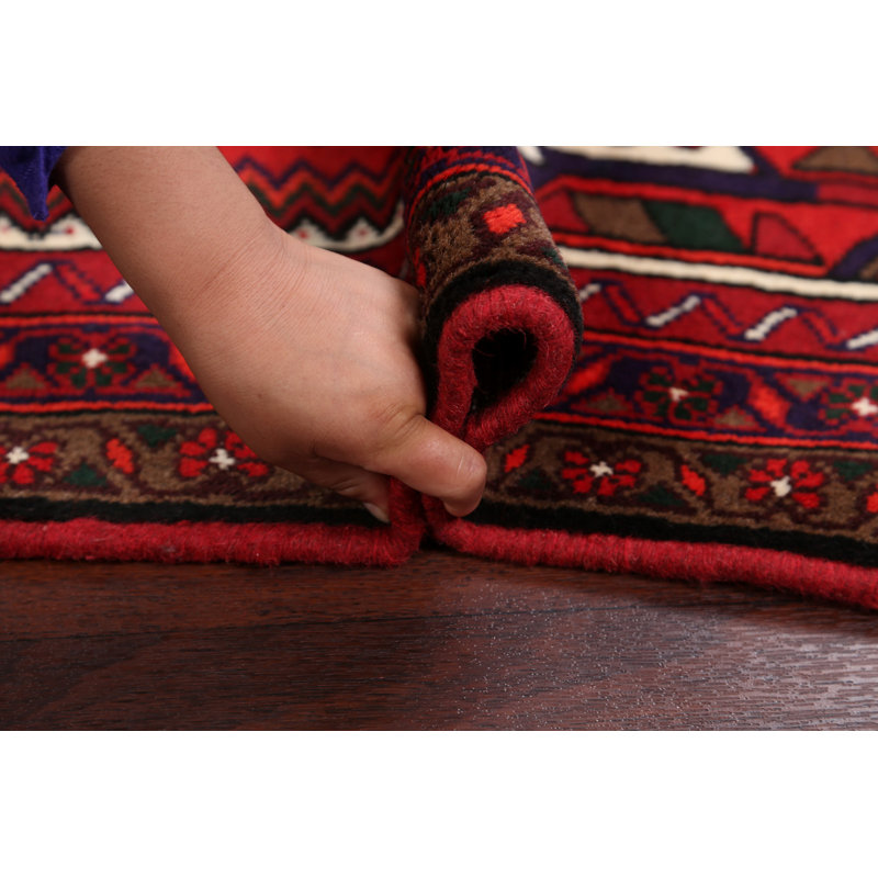 Tapis décoratif en laine noué à la main de conception unique 3 pi 4 po x 4 pi 10 po New Age