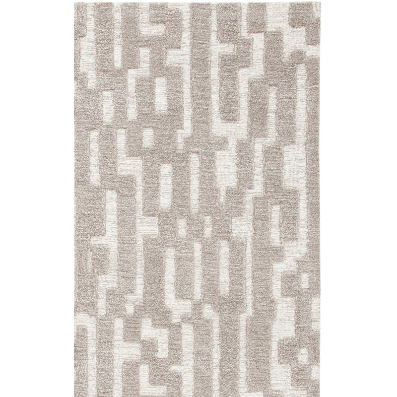 Tapis en laine touffeté à la main Adolphine, Rectangle 8 pi x 10 pi