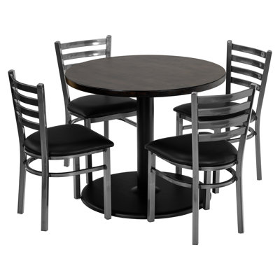 Rosy 36" Round Table Set W/ Chairs