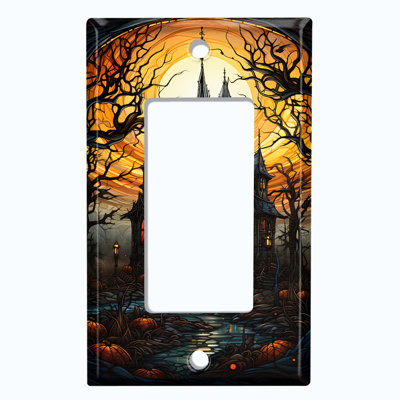 Halloween Spooky Manor House 1 - Gang Rocker Standard Wall Plate