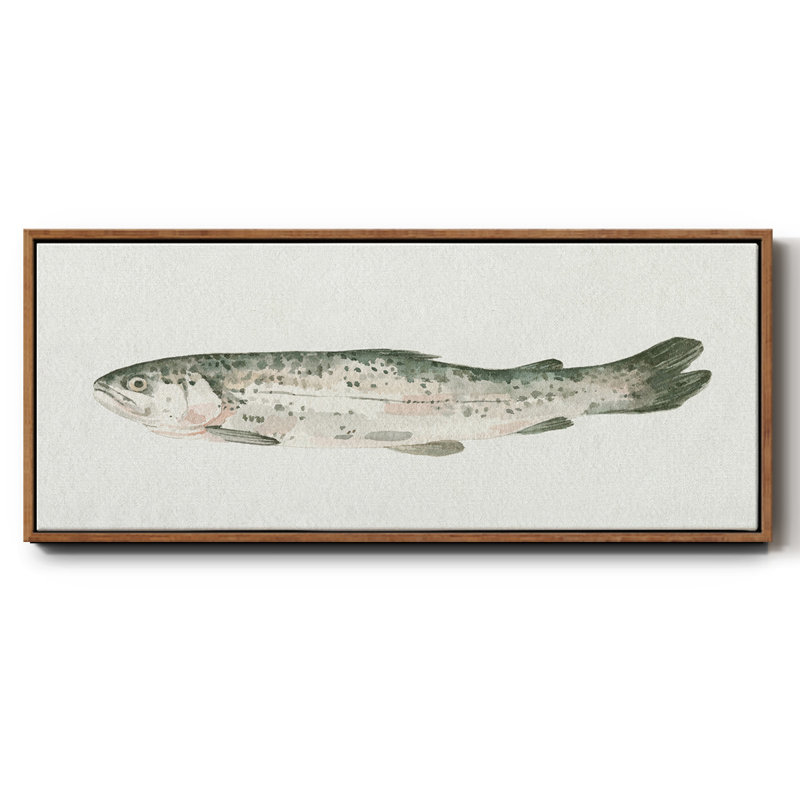 Fresh Catch II- Framed Canvas, 12" H x 30" W