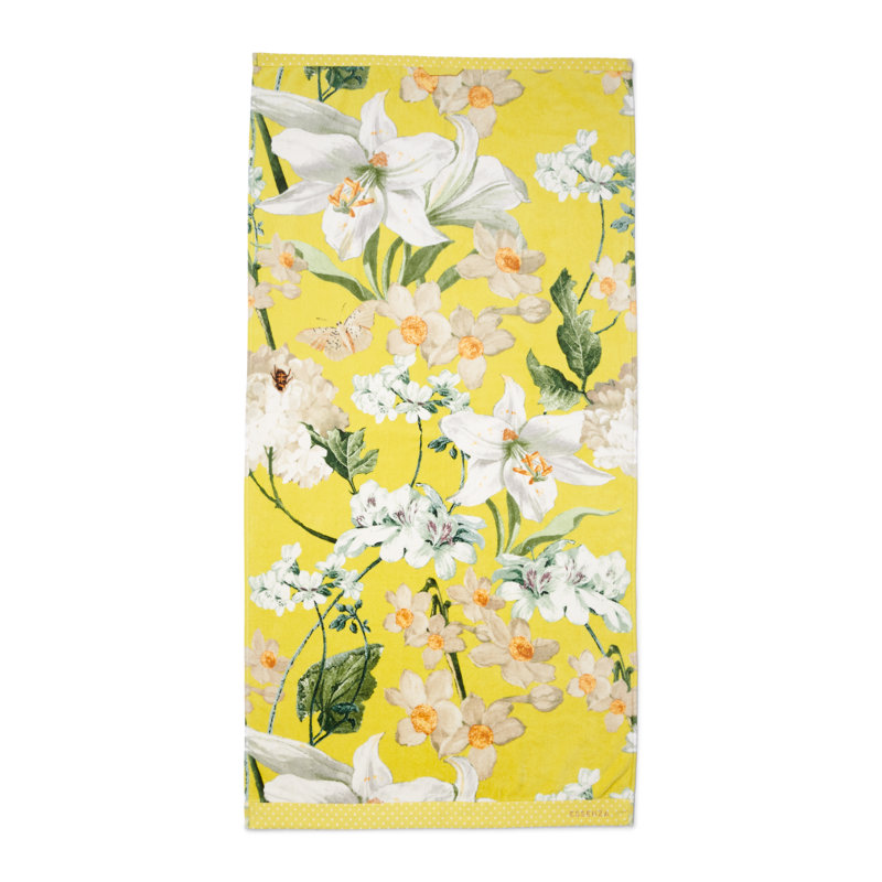Rosalee Midweight Bath Towel, Yellow