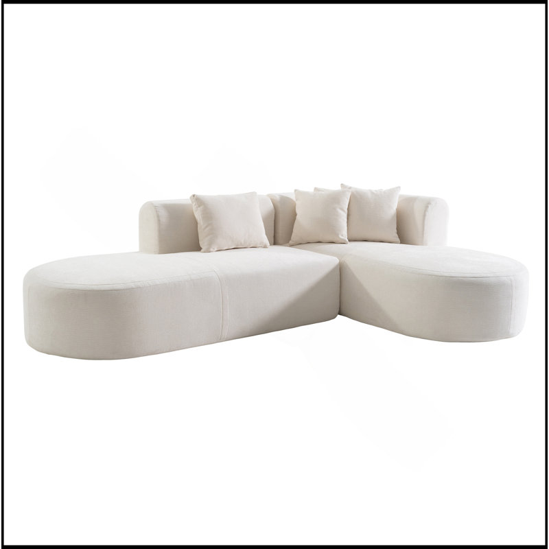 Canapé d'angle Mirod, Beige