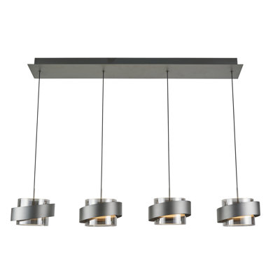 Luminaire suspendu linéaire Axis Island - Graphite
