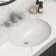 Ruvati inch Undermount Bathroom Vanity Sink White Oval Porcelain Ceramic with Overflow
