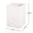 20''H White Magnesium Oxide Handmade Rectangle Planter Box, 13.1"Wx13.1"D, No Assembly, Drainage Hole With Plug, Backyard Gardening White,