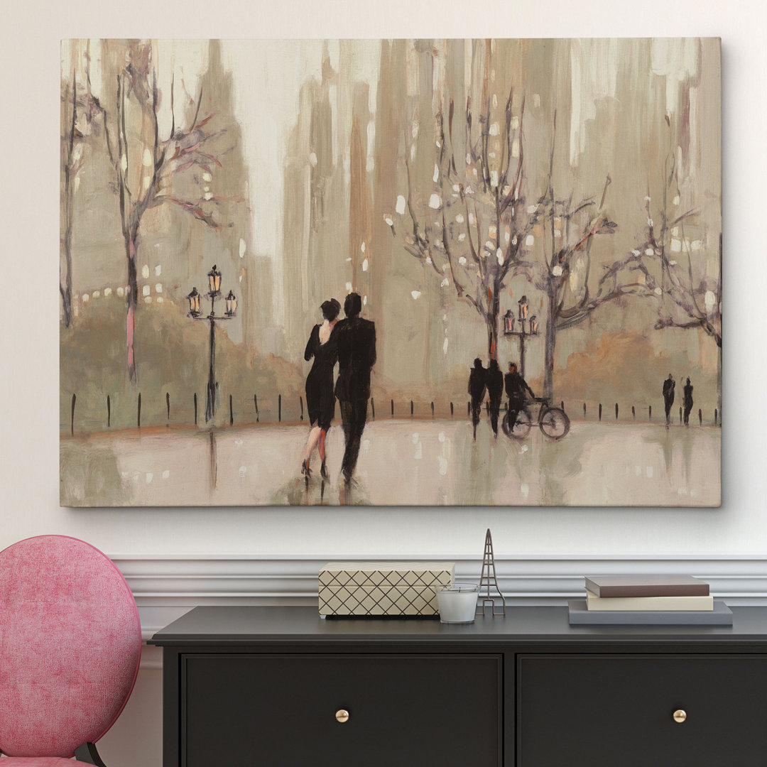 'An Evening out Neutral' by Julia Purinton Painting Print on Wrapped Canvas Winston Porter