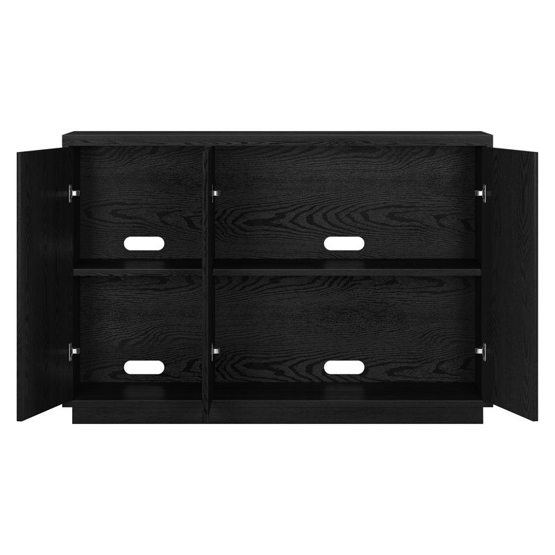 Brottman 120.5cm Sideboard, Black Grain