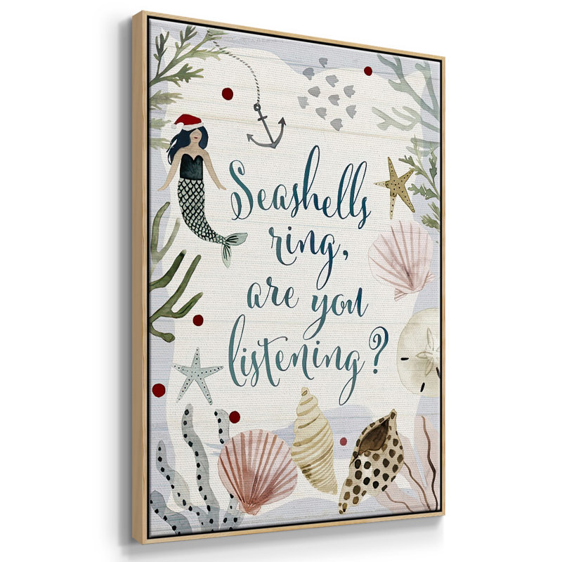 Collection de Noël ensoleillée B, Encadré naturel, H 41 po x l 27 po x P 1,5 po