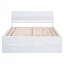 Structure de lit double avec lit gigogne simple et 2 tiroirs-118546444