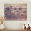 Lavand Dandelion Winter Field I - Art mural en bois de pissenlit - sur bois de pin naturel-1747456785